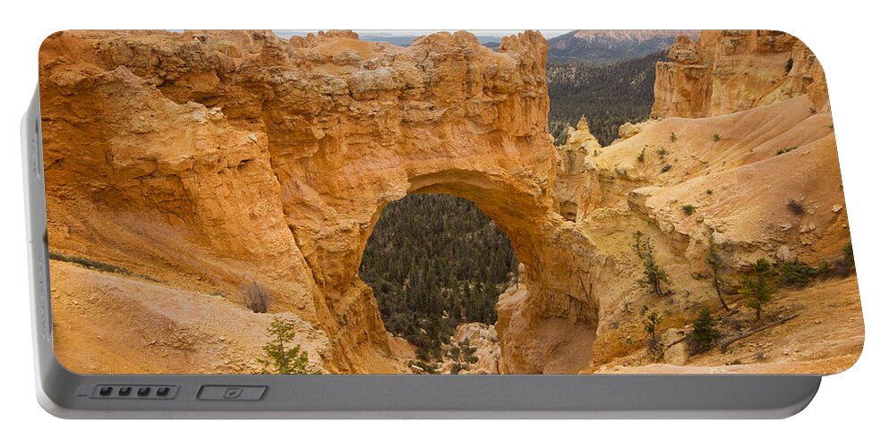 Bryce Portable Battery Charger featuring the photograph Bryce Natural Bridge by Louise Magno