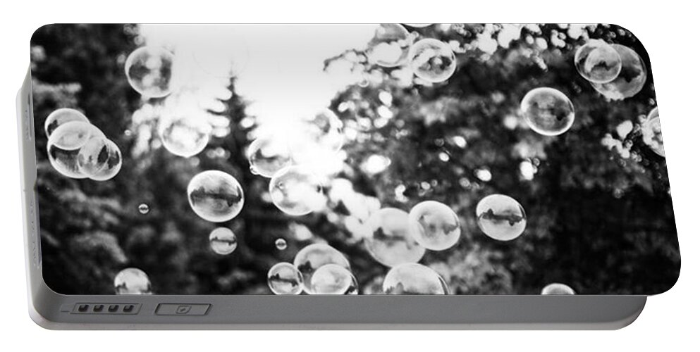 Enjoy Portable Battery Charger featuring the photograph Bubbling Up... Almost Home! by Aleck Cartwright