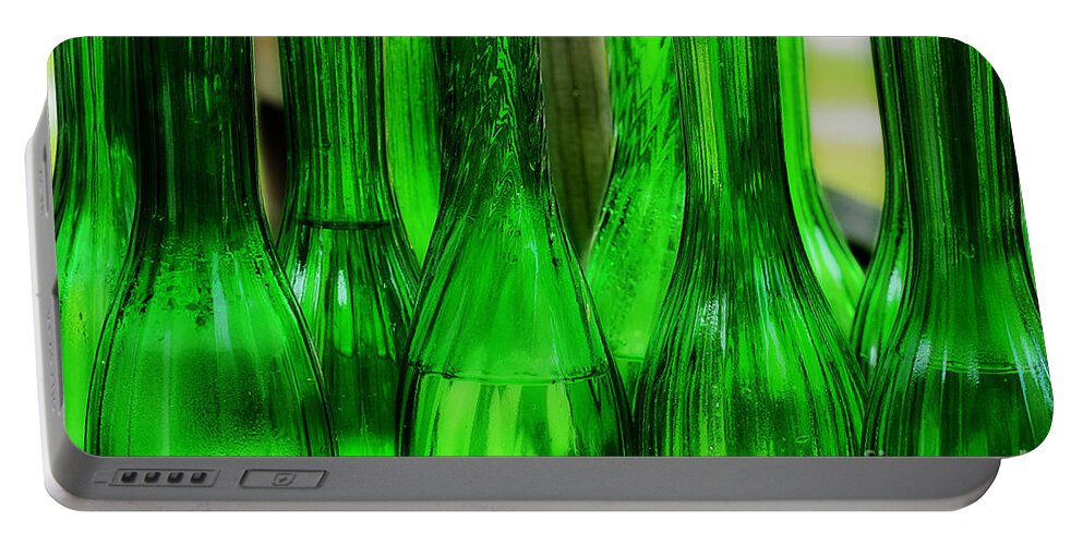 Glass Vases Portable Battery Charger featuring the photograph Bud Vases by Michael Eingle