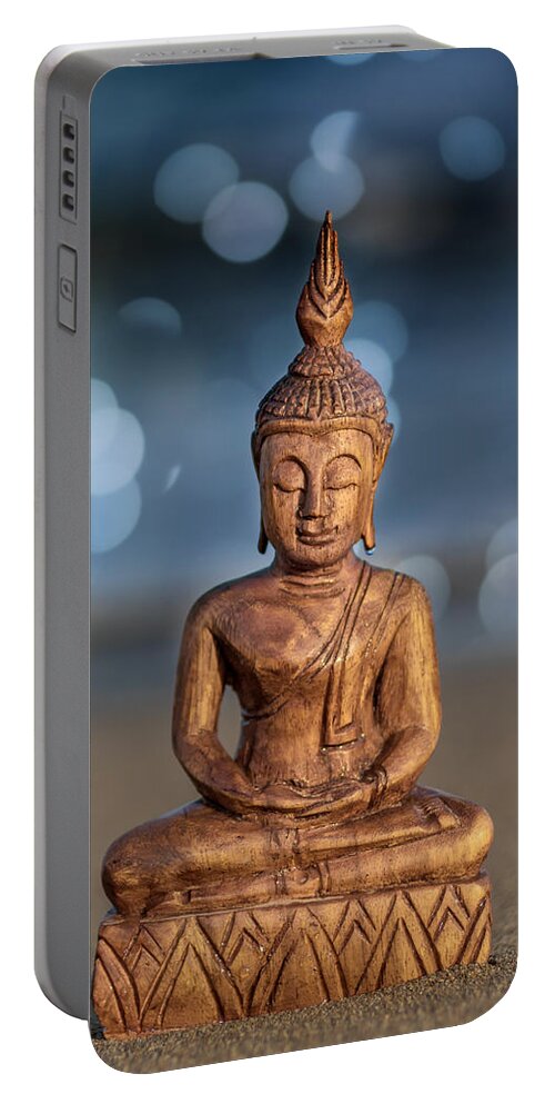 Sea Portable Battery Charger featuring the photograph Buddha by Stelios Kleanthous