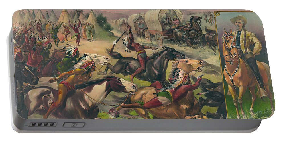 History Portable Battery Charger featuring the photograph Buffalo Bills Wild West, American by Science Source