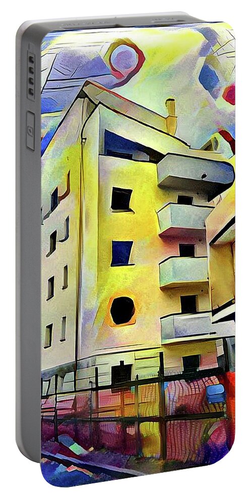 Building Portable Battery Charger featuring the digital art Building Site #1 by Jann Paxton