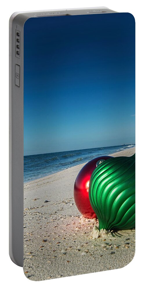 Alabama Portable Battery Charger featuring the photograph Bulbs on the Beach verticle by Michael Thomas