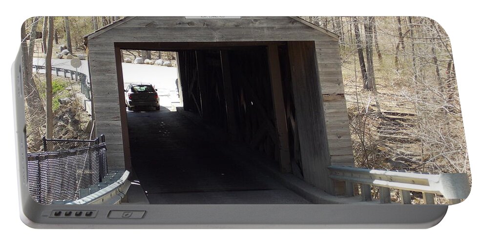 Bulls Bridge Portable Battery Charger featuring the photograph Bulls Covered Bridge by Catherine Gagne