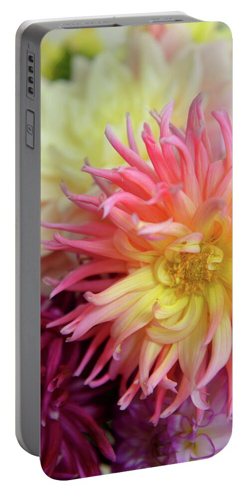 Jigsaw Puzzle Portable Battery Charger featuring the photograph Burst of Sunshine by Carole Gordon