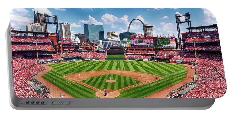 Busch Stadium Portable Battery Charger featuring the photograph Busch Stadium Section 249 by C H Apperson