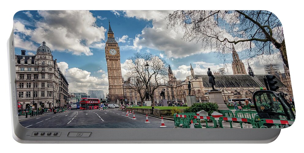 Ben Portable Battery Charger featuring the photograph Busy road by Mariusz Talarek