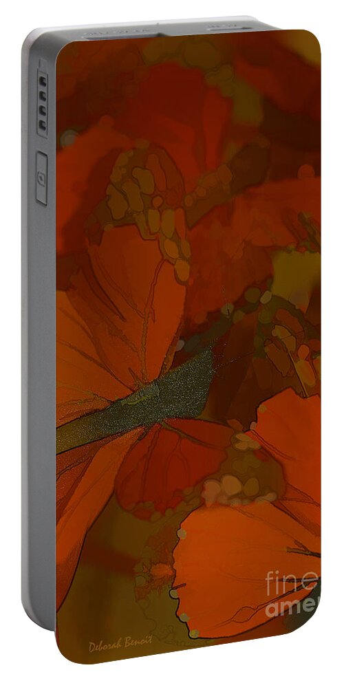 Butterflies Portable Battery Charger featuring the photograph Butterfly Abstract by Deborah Benoit