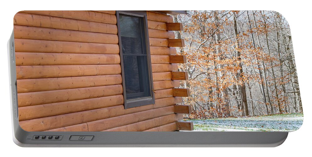 Rental Portable Battery Charger featuring the photograph Cabin Exterior 37 by William Norton