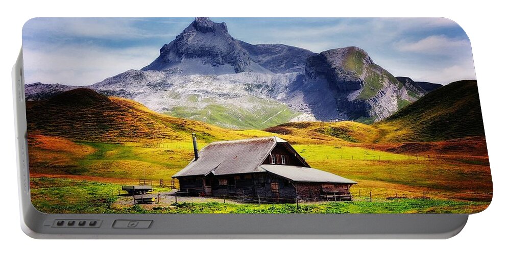 Cabin Portable Battery Charger featuring the photograph Cabin by Jackie Russo