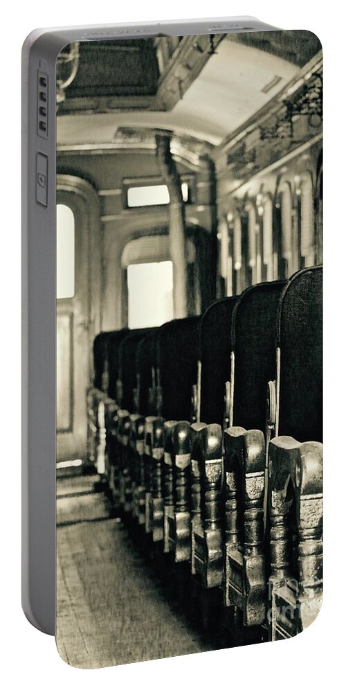 Railway Portable Battery Charger featuring the photograph Cabin Leisure by Phil Cappiali Jr