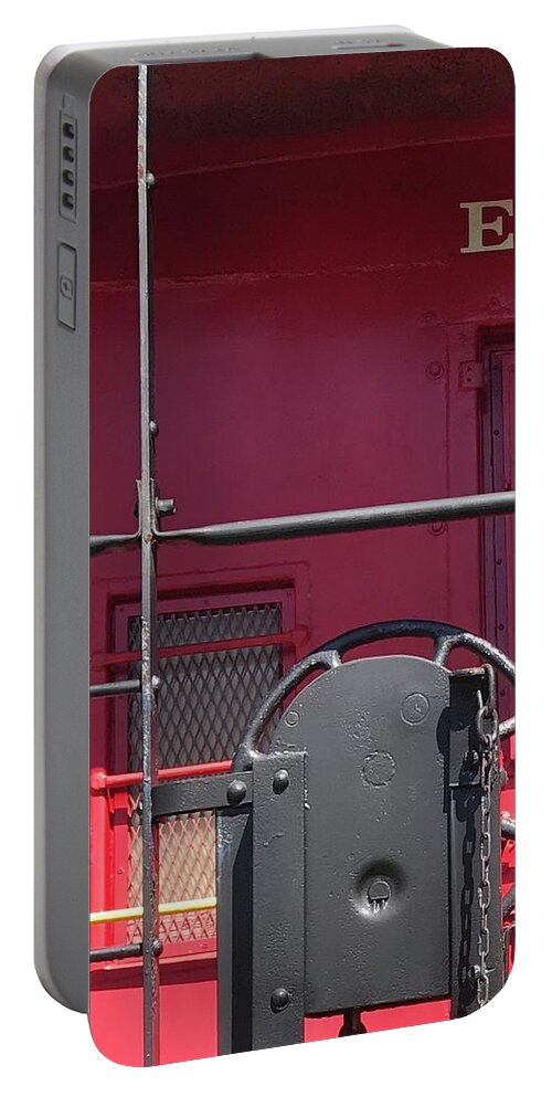 Train Portable Battery Charger featuring the photograph Caboose by Jason Nicholas
