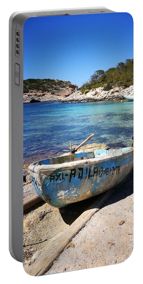 Marine Landscape Portable Battery Charger featuring the photograph Cala Portanaix by Jarek Filipowicz