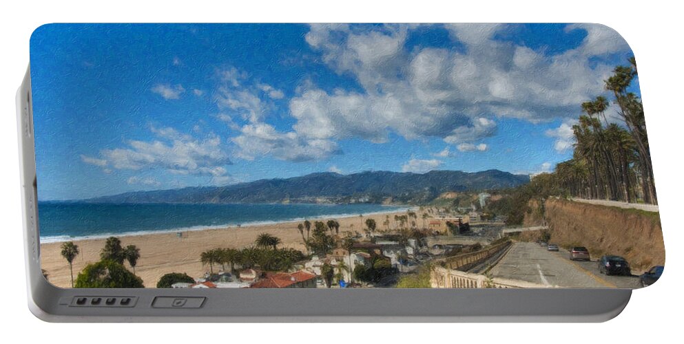California Incline Palisades Park Ca Portable Battery Charger featuring the photograph California Incline Palisades Park CA by David Zanzinger