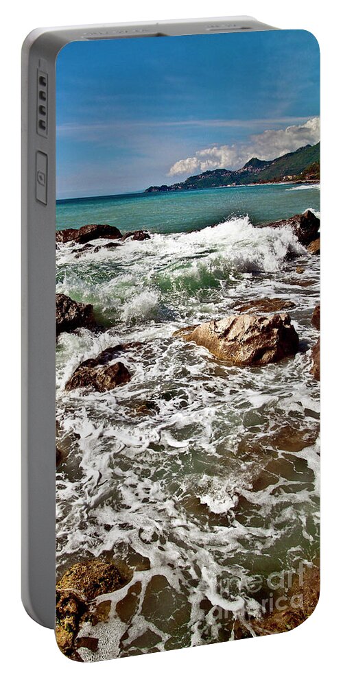Sea Portable Battery Charger featuring the photograph Call of the Sea by Silva Wischeropp