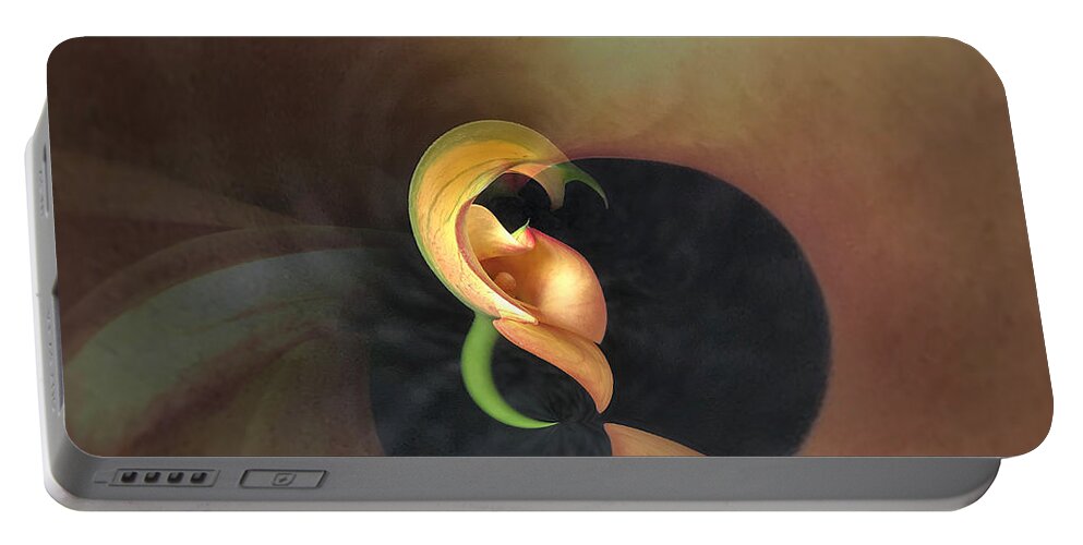 Flower Portable Battery Charger featuring the photograph Calla lily study 2 by Usha Peddamatham