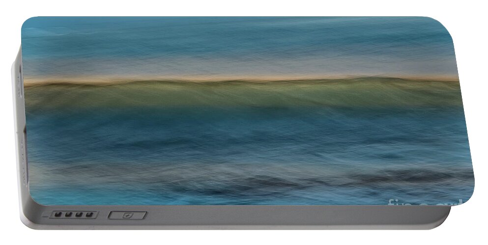 North Shore Portable Battery Charger featuring the photograph Calming Blue by Patti Schulze