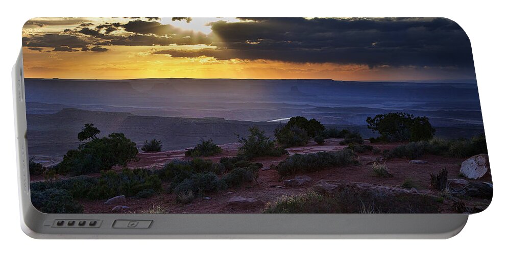 Utah Portable Battery Charger featuring the photograph Canyonlands Sunset by James Garrison