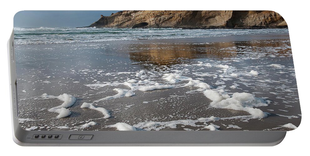 Beaches Portable Battery Charger featuring the photograph Cape Kiwanda Beach by Robert Potts