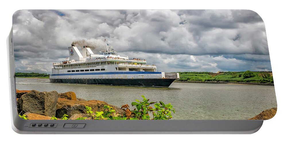 Cape May Portable Battery Charger featuring the photograph Cape May Ferry by Nick Zelinsky Jr