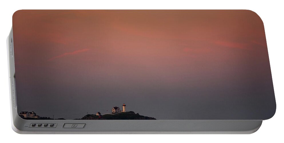 Cape Neddick Nubble Lighthouse Portable Battery Charger featuring the photograph Cape Neddick Nubble Lighthouse by Randall Evans