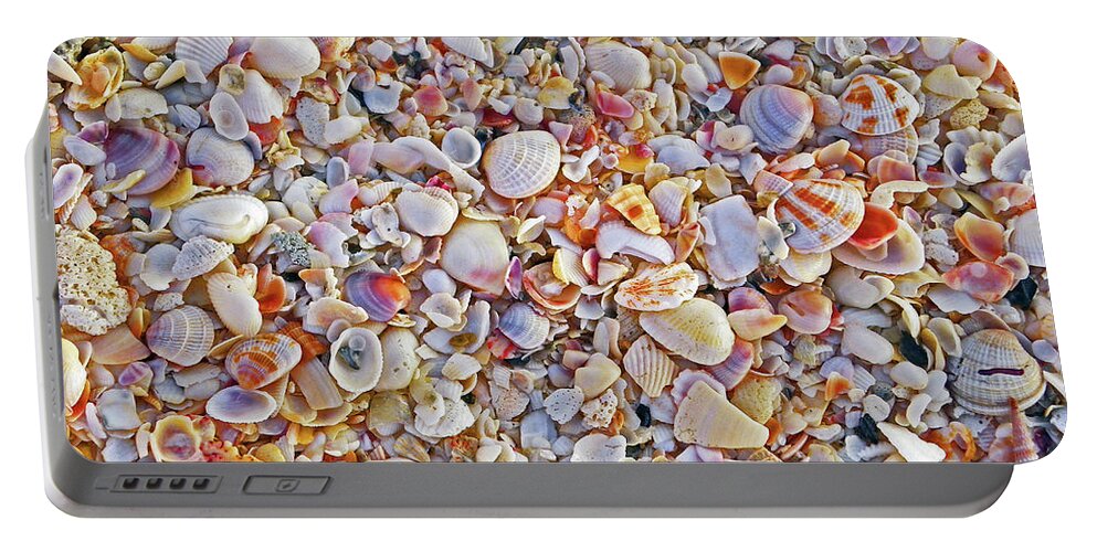 Shells Portable Battery Charger featuring the photograph Captiva Beach by Judy Wanamaker