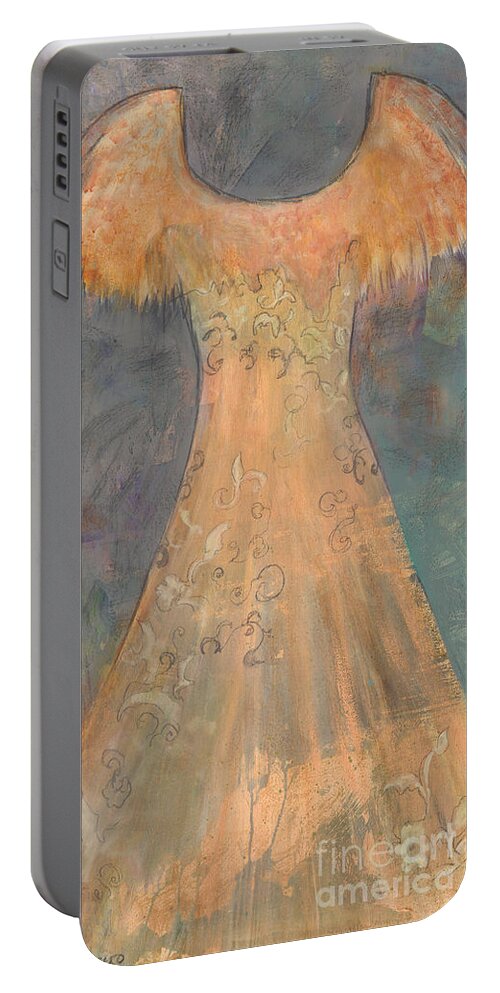 Carmelita Portable Battery Charger featuring the painting Carmelita by Robin Pedrero