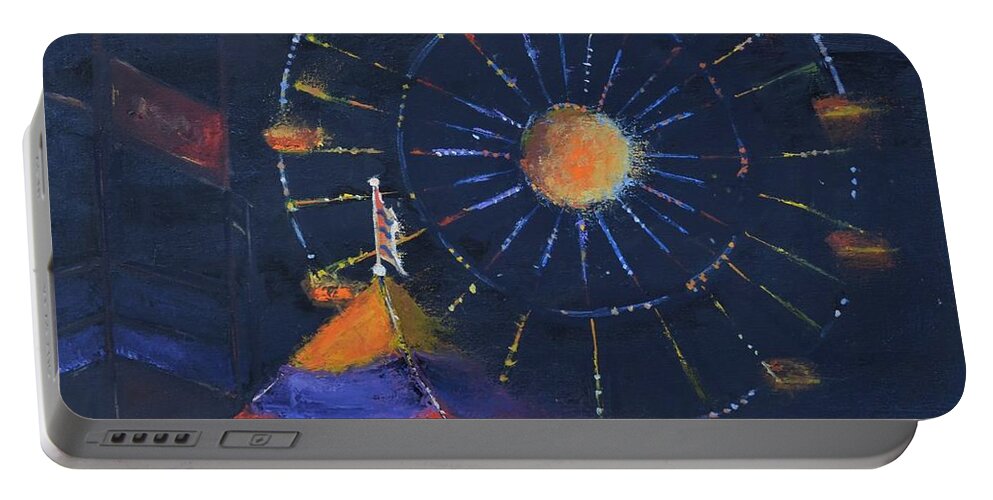 Carnival Portable Battery Charger featuring the painting Carnival Dream by Patricia Caldwell