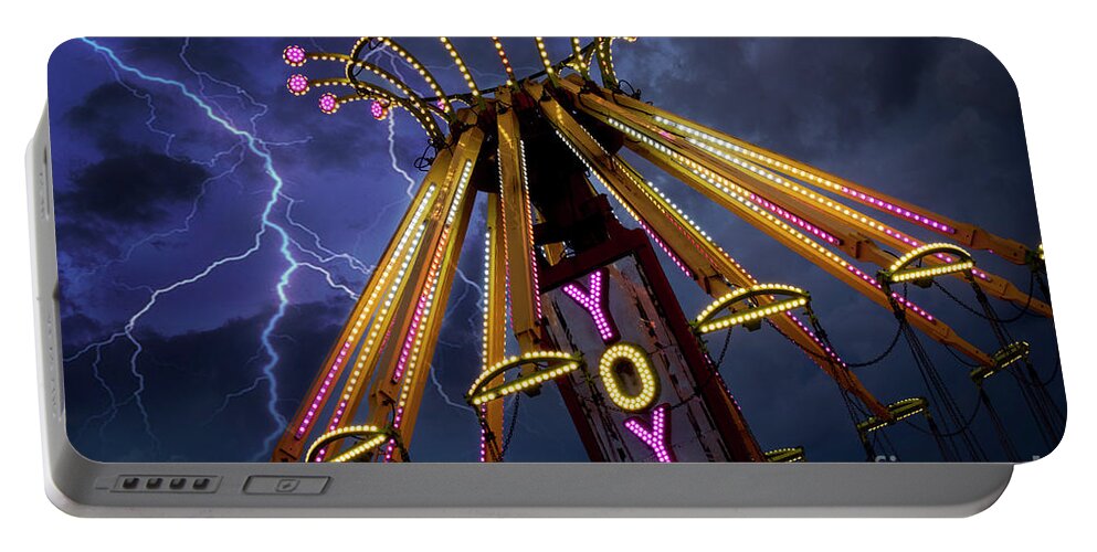 America Portable Battery Charger featuring the photograph Carnival Ride by Juli Scalzi