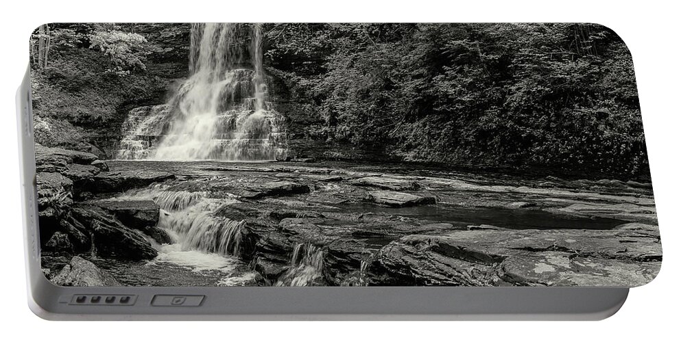 Landscape Portable Battery Charger featuring the photograph Cascades Waterfall by Joe Shrader