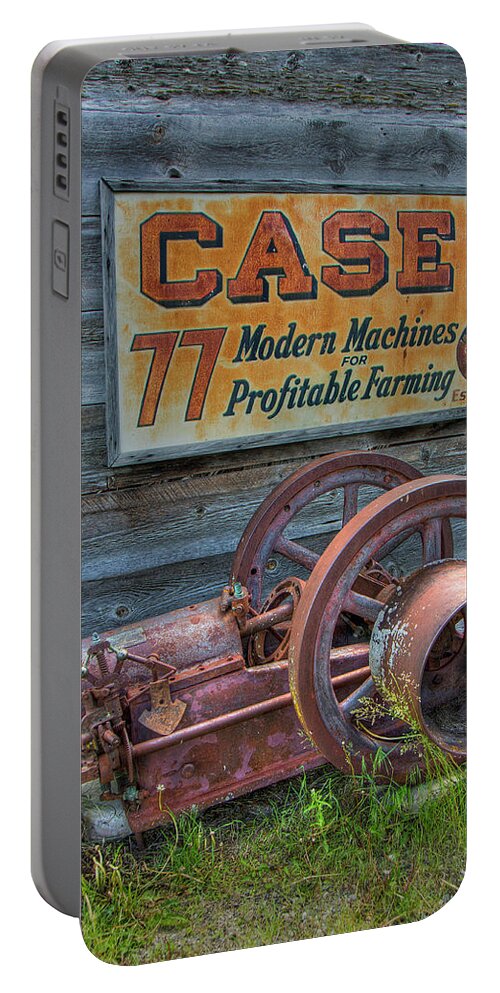 Rusty Machine Portable Battery Charger featuring the photograph Case 77 by Doug Matthews