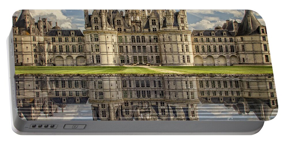 Chambord Portable Battery Charger featuring the photograph Castle Chambord by Heiko Koehrer-Wagner