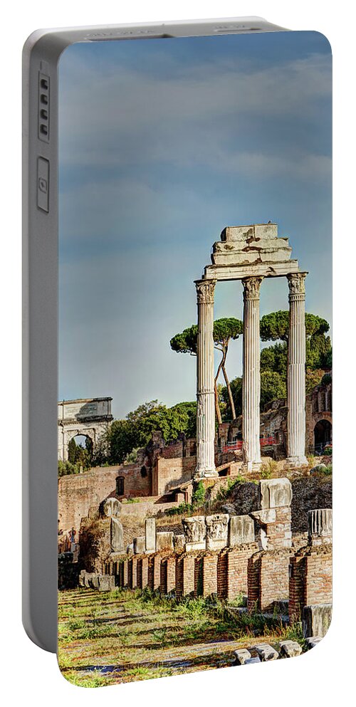 Forum Portable Battery Charger featuring the photograph Castor Pollux and Titus by Weston Westmoreland