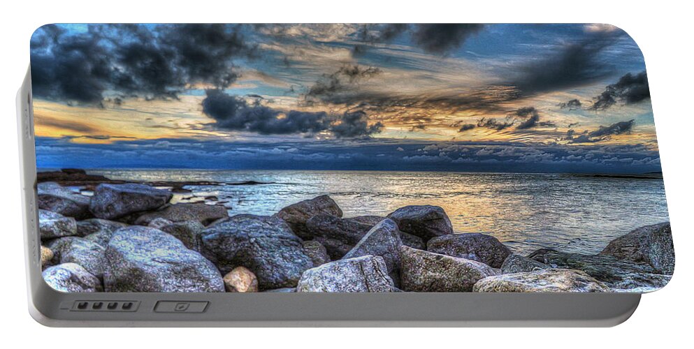 Catalina Portable Battery Charger featuring the photograph Catalina Channel as El Nino appears by Joe Schofield