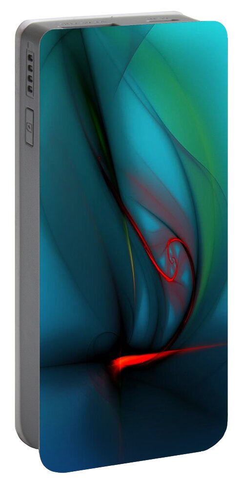 Digital Painting Portable Battery Charger featuring the digital art Catch the Wind by David Lane