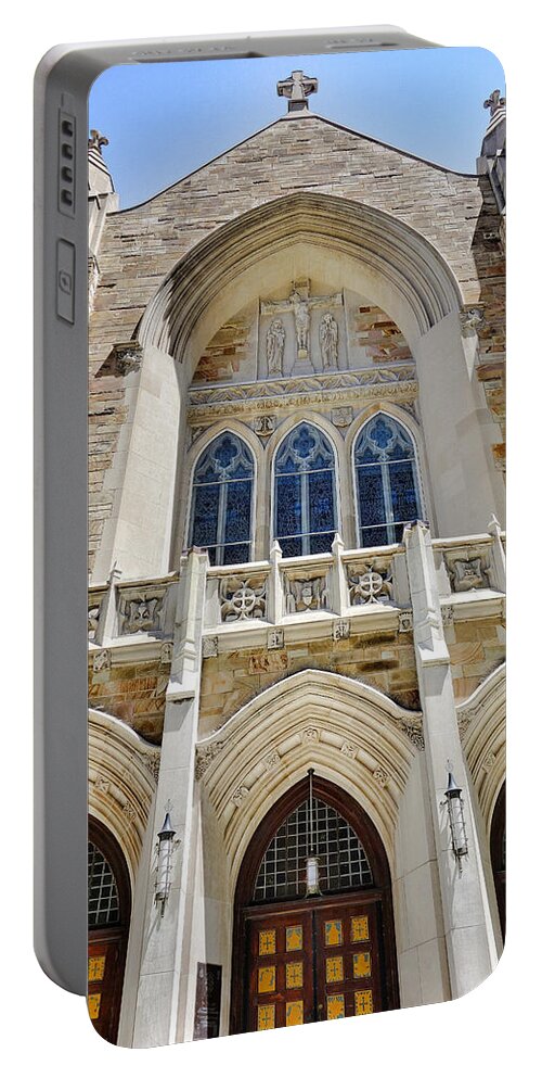 Cathedral Portable Battery Charger featuring the photograph Cathedral of St John Front by Robert Meyers-Lussier