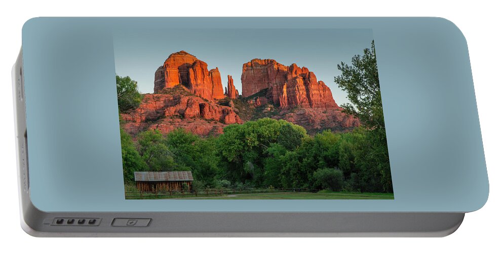 Arizona Portable Battery Charger featuring the photograph Cathedral Rock by John Roach