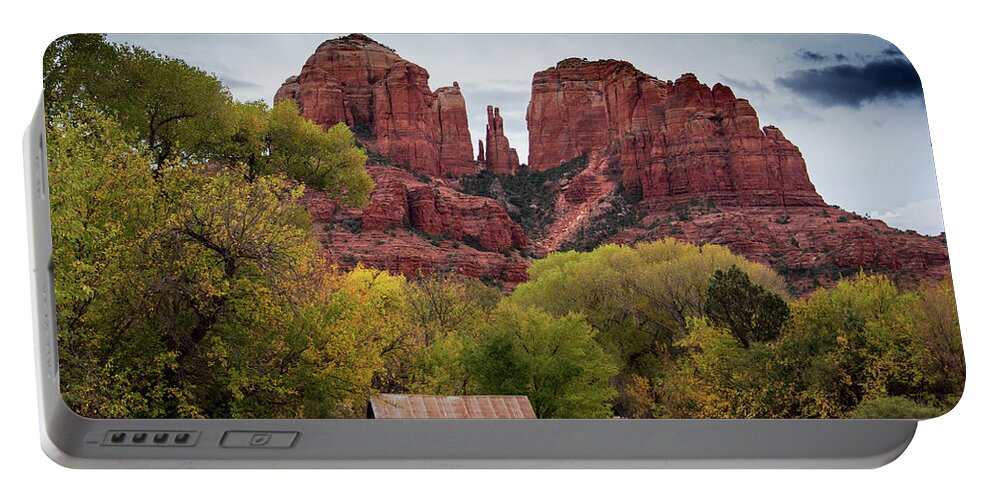 Cathedral Rock Portable Battery Charger featuring the photograph Cathedral Rock Overview by Paul LeSage