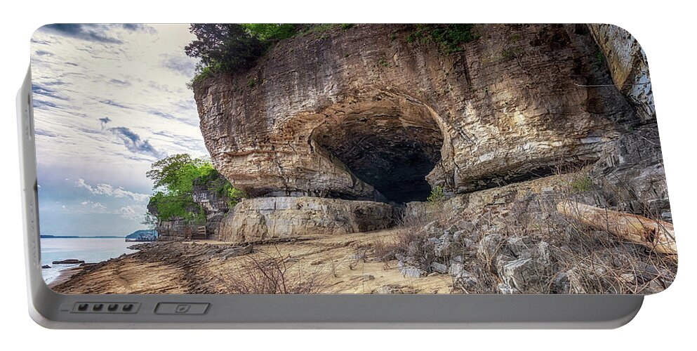 Cave In Rock Portable Battery Charger featuring the photograph Cave In Rock by Susan Rissi Tregoning