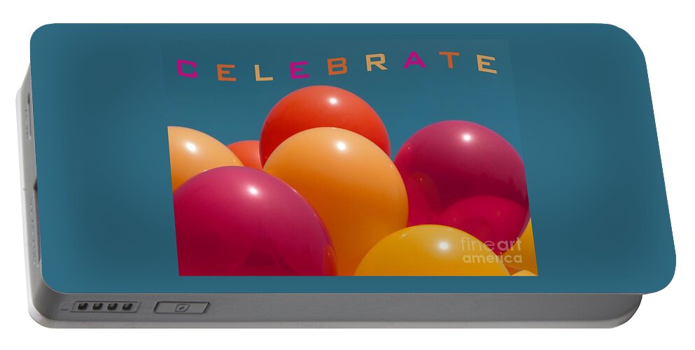 Balloons Portable Battery Charger featuring the photograph Celebrate by Ann Horn