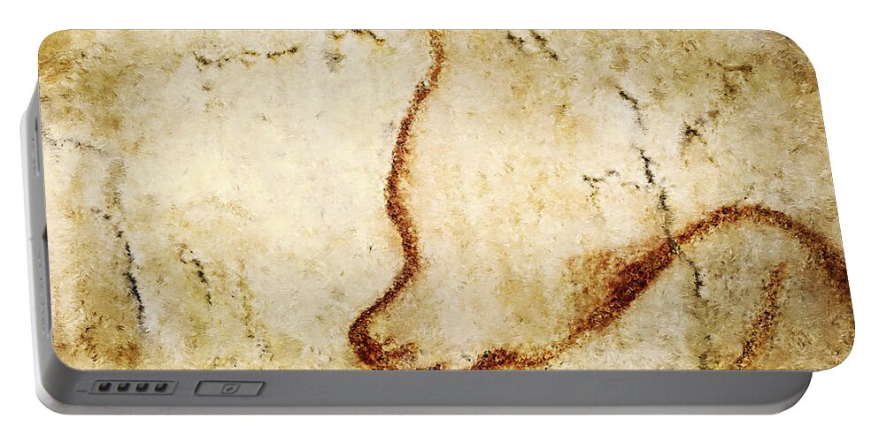 Chauvet Cave Bear Portable Battery Charger featuring the digital art Chauvet Cave Bear by Weston Westmoreland