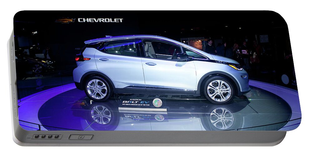 Chevy Portable Battery Charger featuring the photograph Chevy Bolt by Rich S