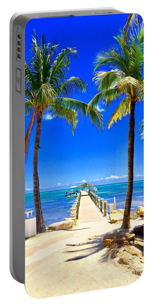 Keys Portable Battery Charger featuring the photograph Cheeca Lodge by Carey Chen