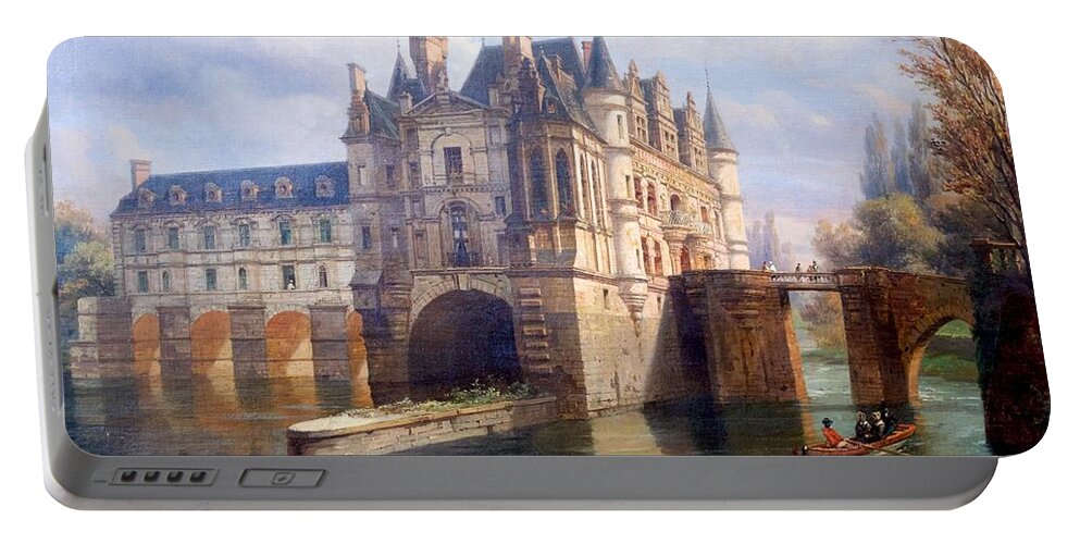 France Portable Battery Charger featuring the photograph Chenonceau Greetings by Eric Tressler