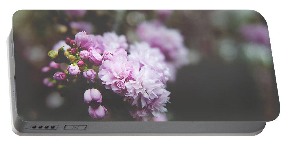 Angsanaseeds Portable Battery Charger featuring the photograph Spring Flirtations by Ivy Ho