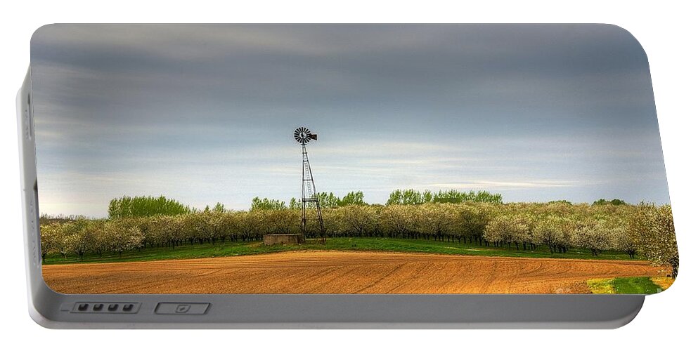 Cherry Portable Battery Charger featuring the photograph Cherry Valley by Randy Pollard