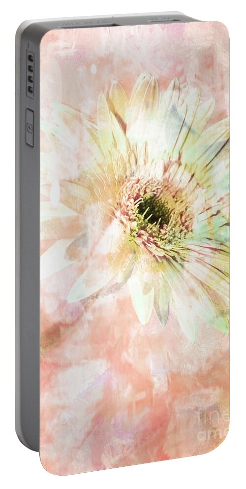 Gerbera Portable Battery Charger featuring the photograph Chic by Clare Bevan