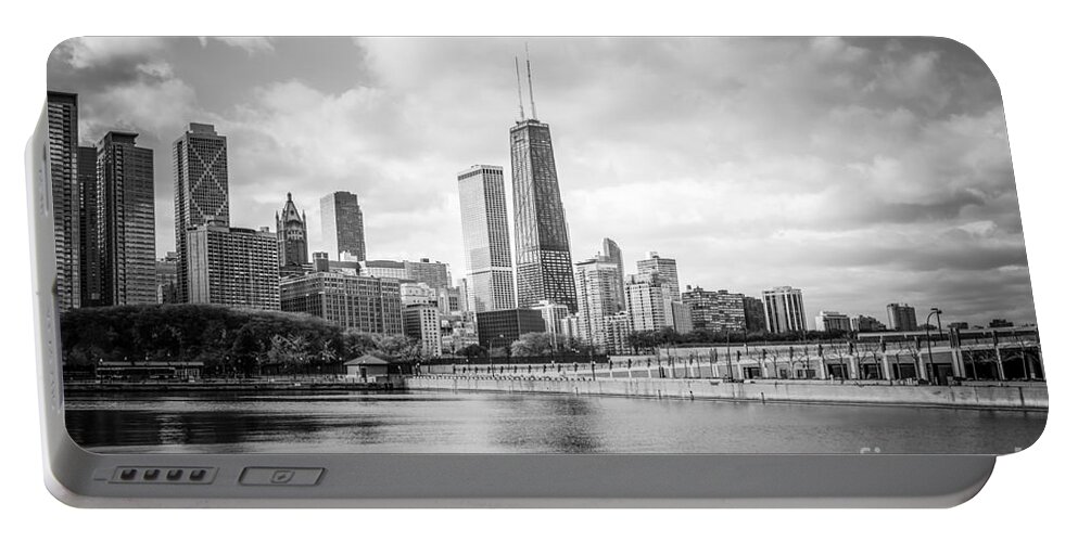 America Portable Battery Charger featuring the photograph Chicago Skyline with John Hancock Building by Paul Velgos