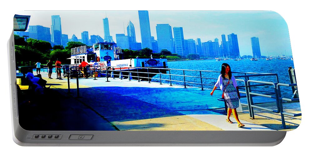 Chicago Portable Battery Charger featuring the photograph Chicago Waterfront 16 by CHAZ Daugherty