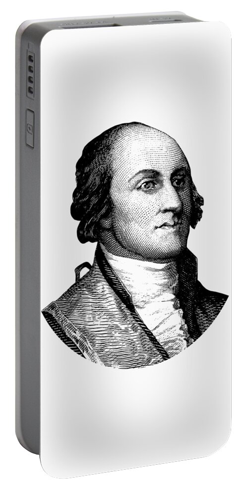 John Jay Portable Battery Charger featuring the digital art Chief Justice John Jay by War Is Hell Store